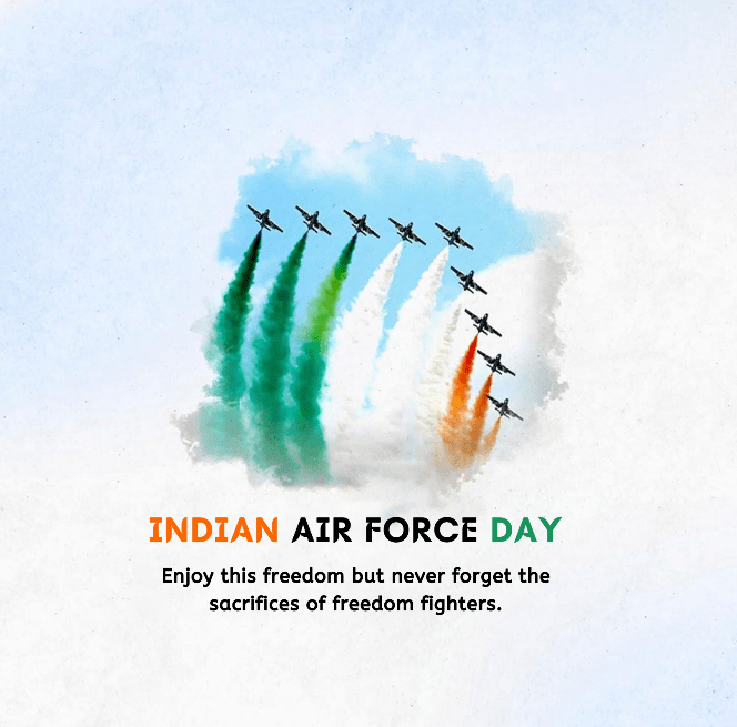 Readymade Indian Air Force Day Post