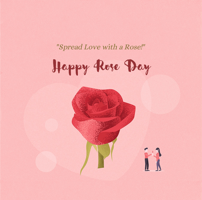 Picwale - Readymade Happy Rose Day Post
