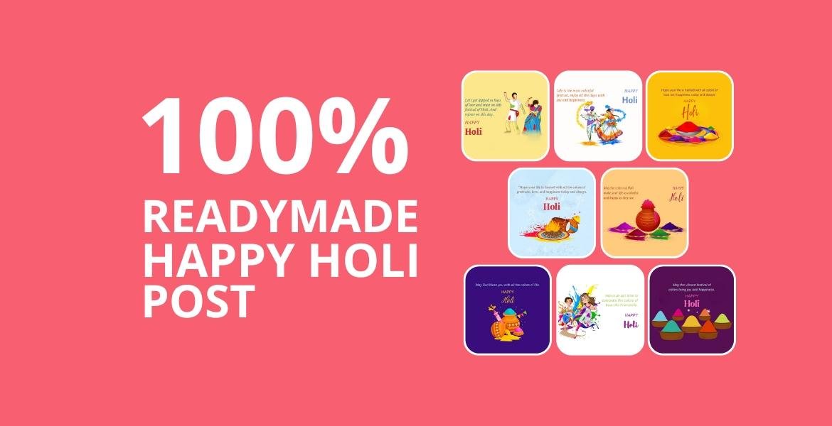 Picwale - Readymade Happy Holi Post