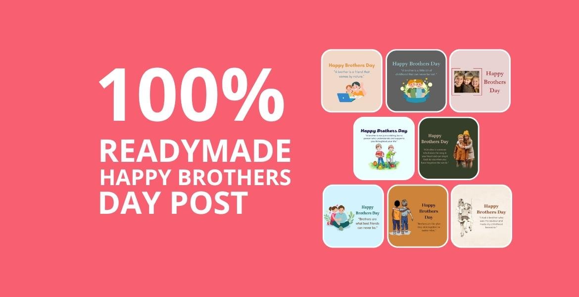 Picwale - Readymade Happy Brothers Day Post
