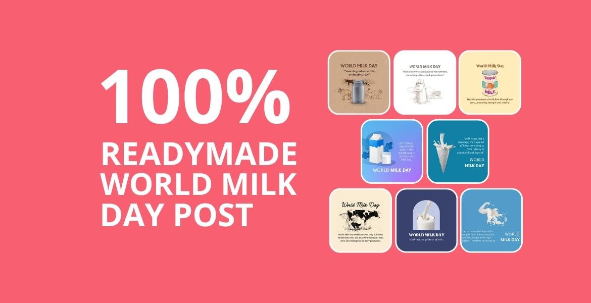 Picwale - Readymade World Milk Day Post