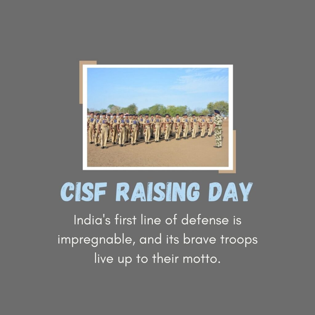 Picwale-Readymade CISF Raising Day Post