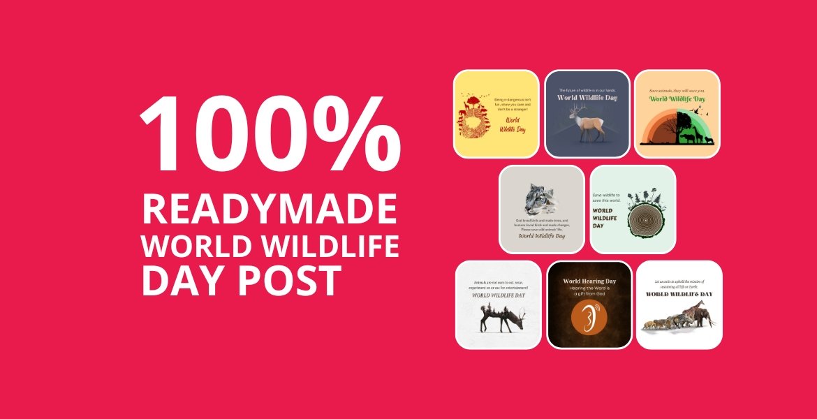 Picwale-Readymade World Wildlife Day Post
