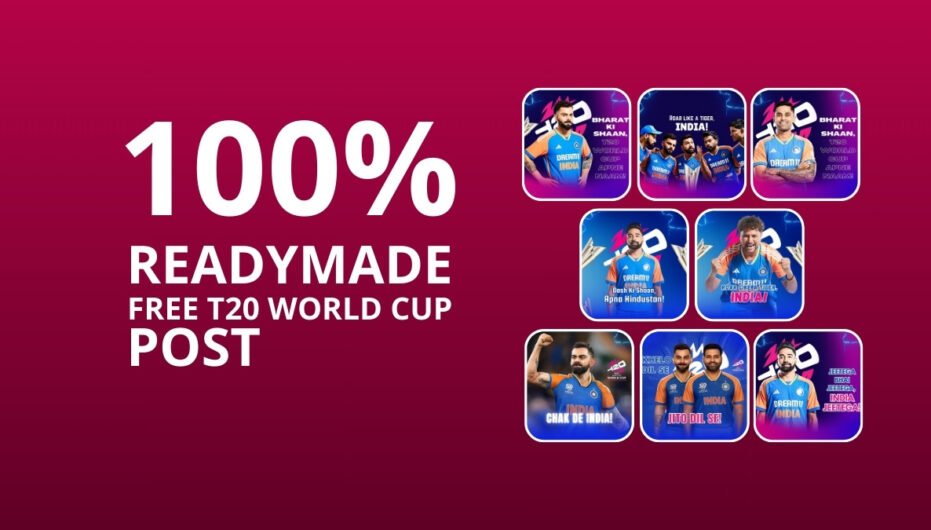 Picwale-Readymade Free T20 world Cup Post