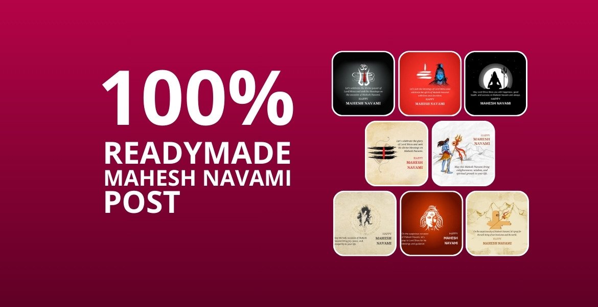Picwale-Readymade Mahesh Navami Post