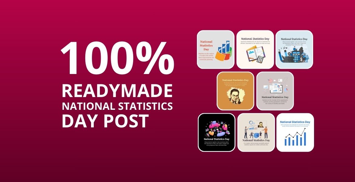 Picwale-Readymade National Statistics Day Post