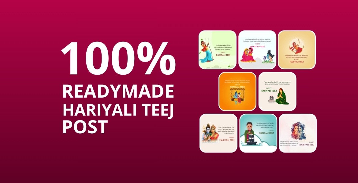 Picwale - Readymade Hariyali Teej Post