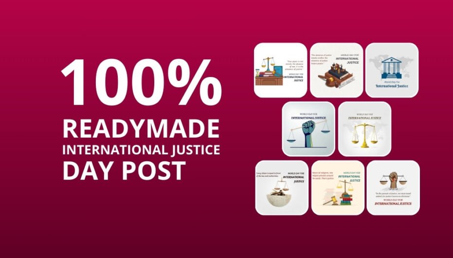 Picwale - Readymade International Justice Day Post