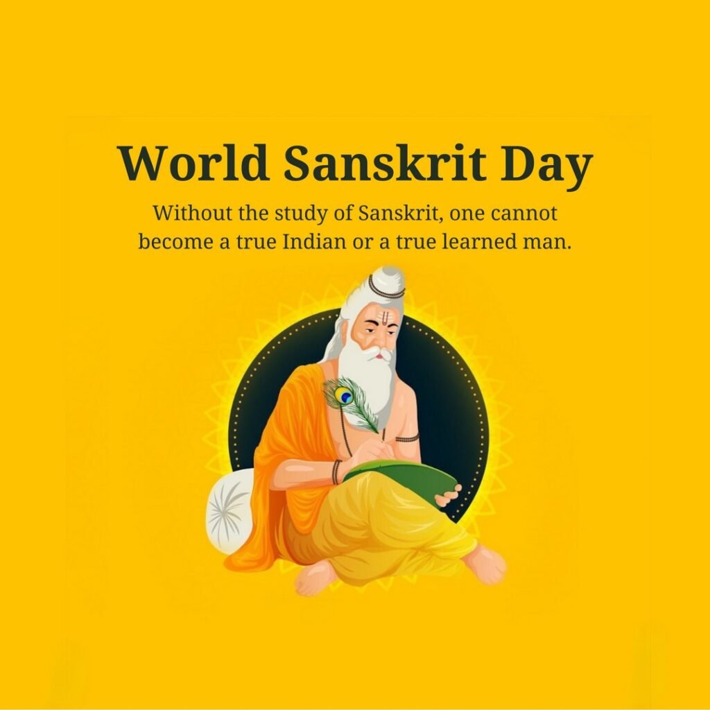 Picwale - Readymade World Sanskrit Day Post