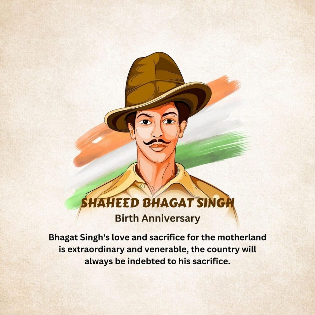 Picwale - Readymade Bhagat Singh Jayanti Post 