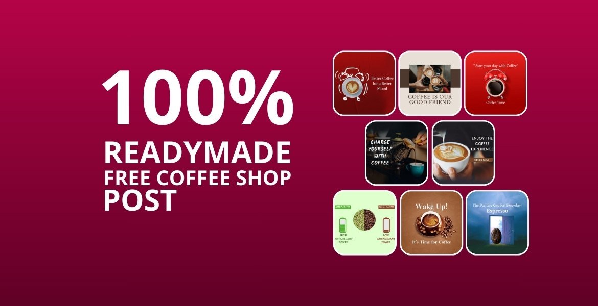 Picwale - Readymade Free Coffee Shop Post