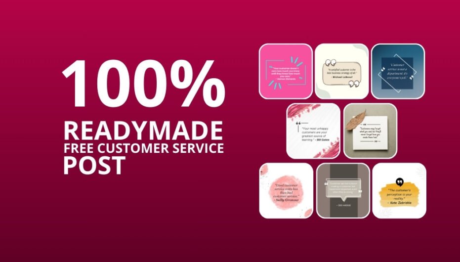 Picwale - READYMADE FREE CUSTOMER SERVICE POST