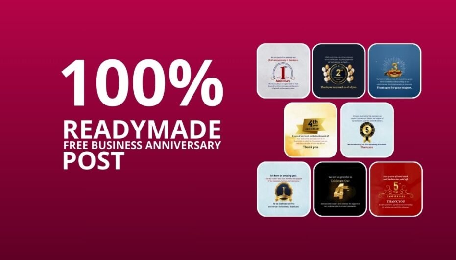 Picwale - Readymade Free Business Anniversary Post