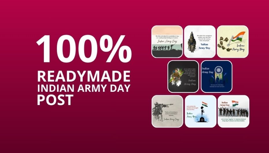 Picwale - Readymade Indian Army Day Post