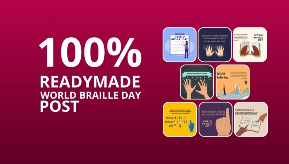 Picwale - Readymade World Braille Day Post