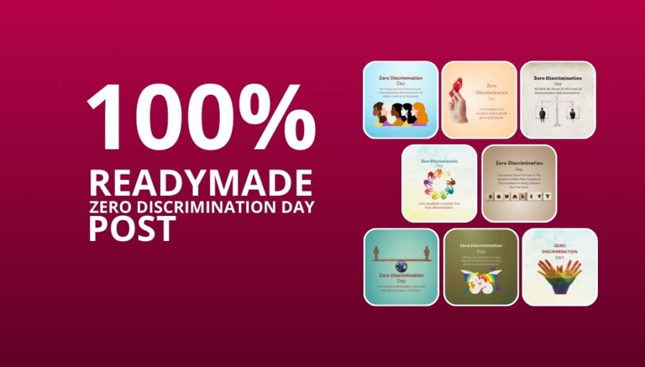 Picwale - READYMADE ZERO DISCRIMINATION DAY POST