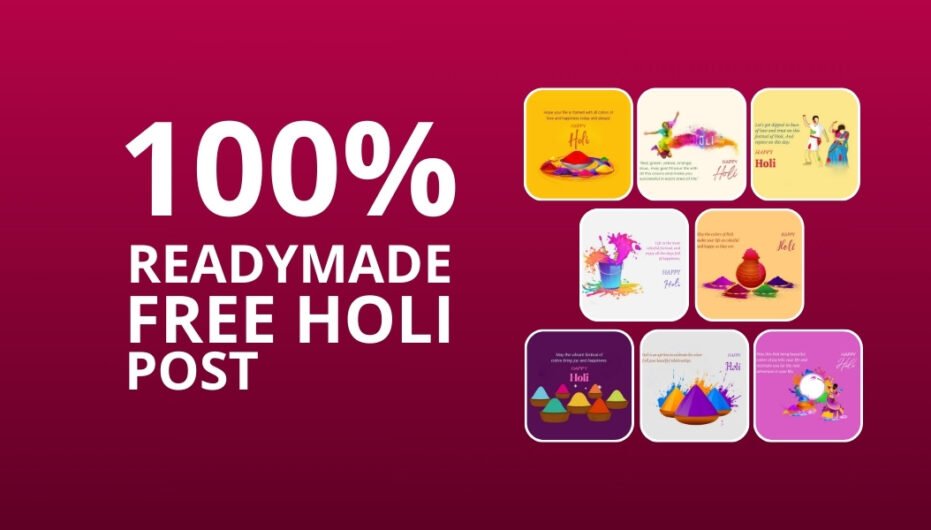 Picwale - Readymade Free Holi Post 